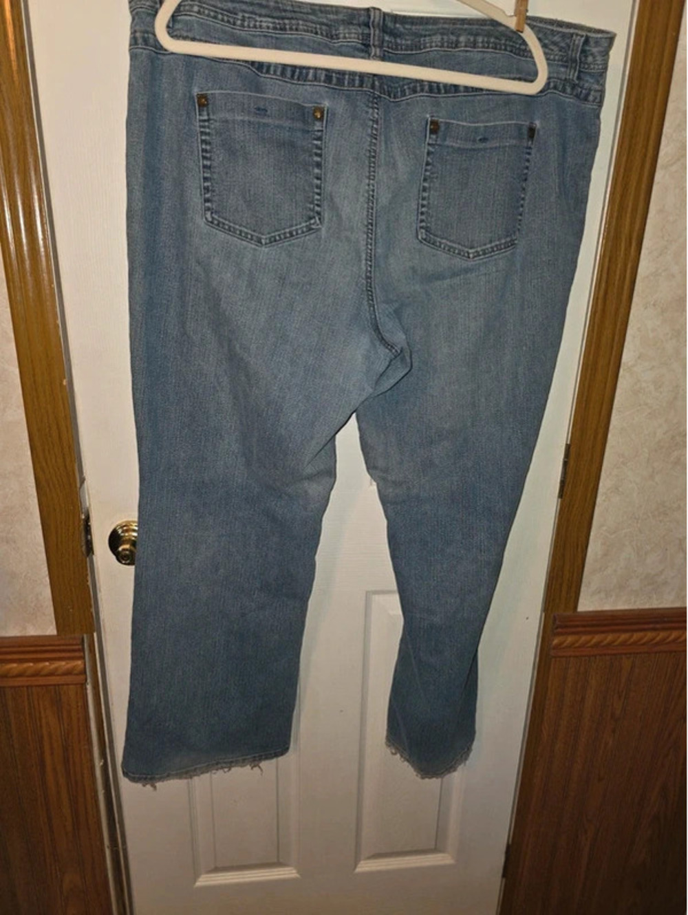 Cato Medium Wash Studded Pocket Bootcut Jeans 24W Stretch Denim